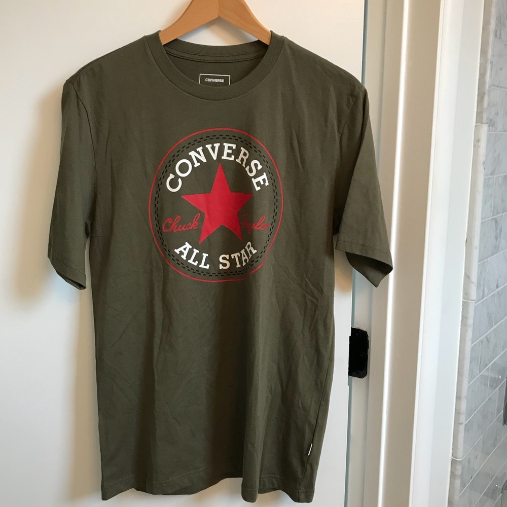 Olive Green Converse T Shirt, NWT